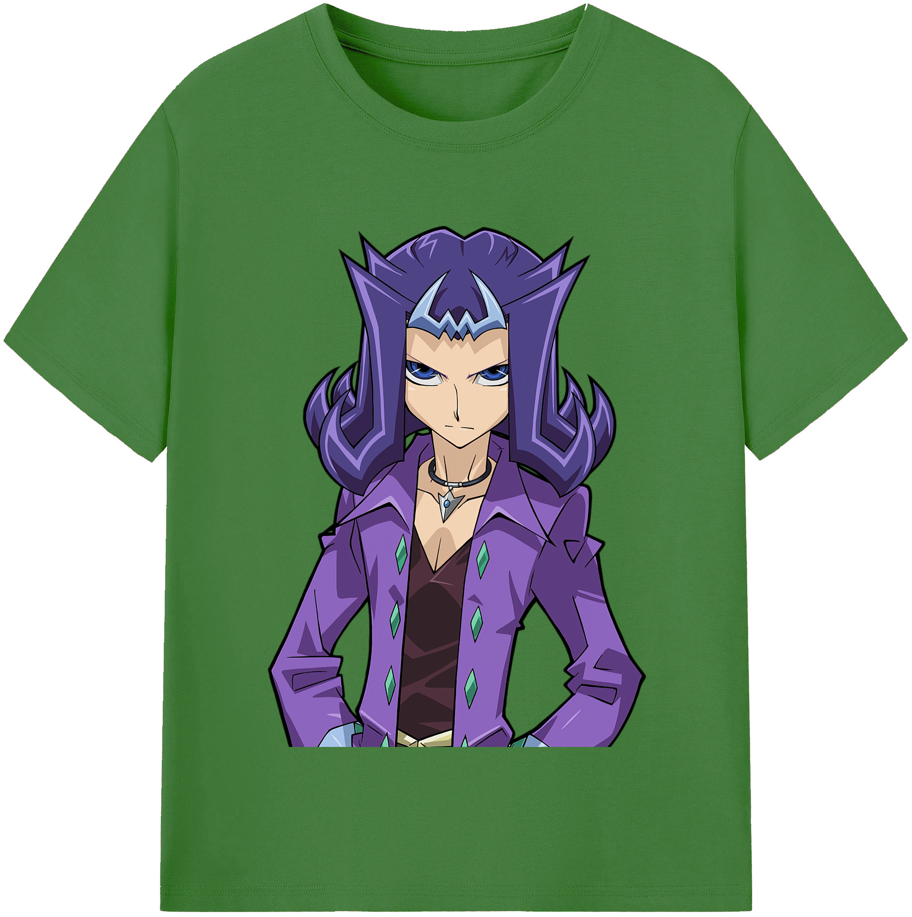 （画像用） 遊☆戯☆王 Yu-Gi-Oh! レディースカジュアルプリントTシャツ（綿100％）